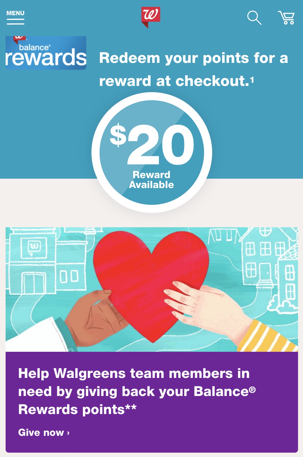 myWalgreens Donation: Simple Giving
